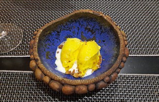 Mango, parchita, coco y chocolate blanco