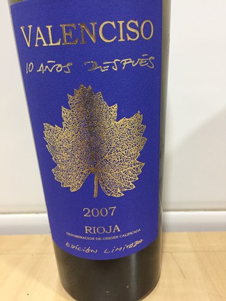 VALENCISO RESERVA 10 AÑOS DESPUÉS 2007