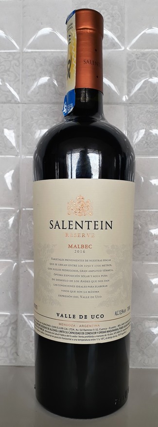 Salentein reserva Malbec 2016