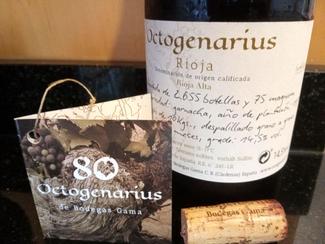 Octogenarius 2014, DO Ca Rioja