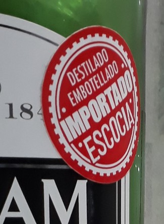 Detalle del sello rojo
