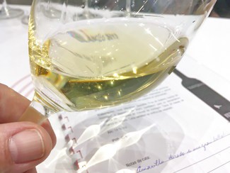 Color del vino en la copa