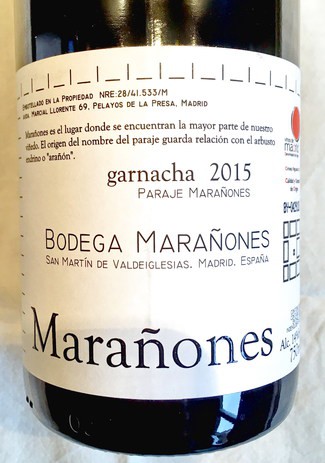 Marañones Garnacha 2015