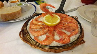 Gambas de La Santa a la sal