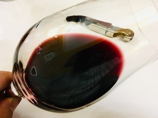 Color del vino en la copa