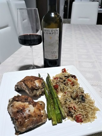 Con el pollo masala