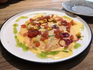 Salmón estilo tiradito