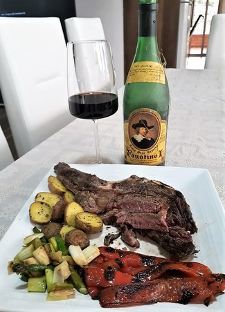 Con el chuletón cuencano