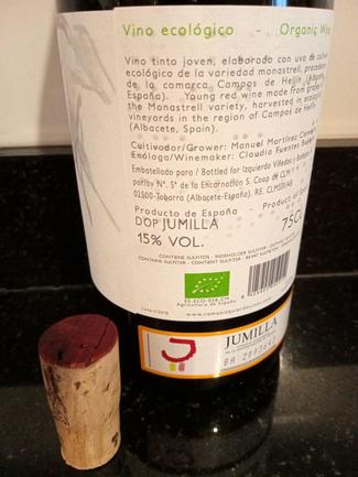 Ramón Izquierdo Monastrell Vino Ecológico - Organic Wine 2017
