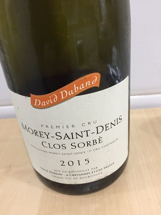 David Duband Morey-Saint-Denis 1er Cru Clos Sorbé 2015