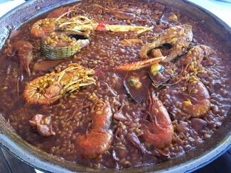 Paella pescado y marisco