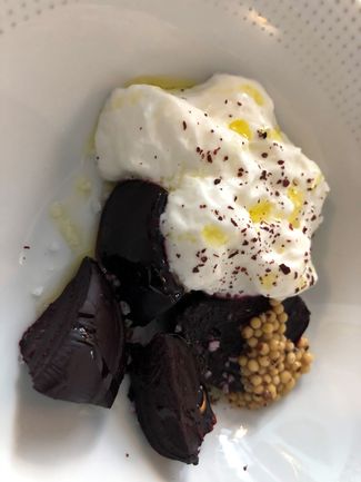 remolacha y crema agria