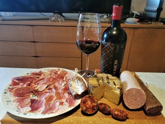 Con la tabla de embutidos