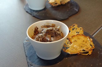 Terrina de jabalí con trufa tuber melanosporum
