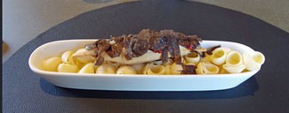 Airbag de tuber melanosporum y pimiento