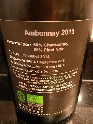 Champagne Marguet Ambonnay Grand Cru 2013