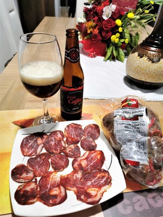 Con el morcón ibérico de bellota
