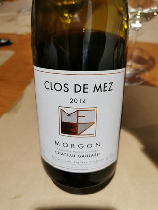 Clos de Mez Morgon Chateau Gaillard 2014
