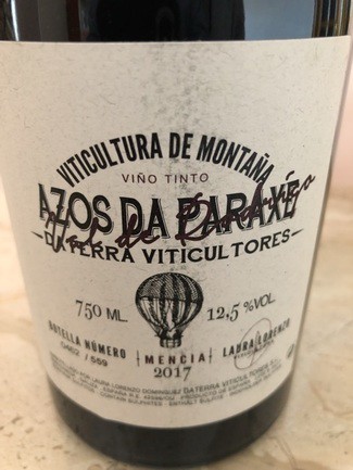 Daterra viticultores Azos da paraxe mencia 2017