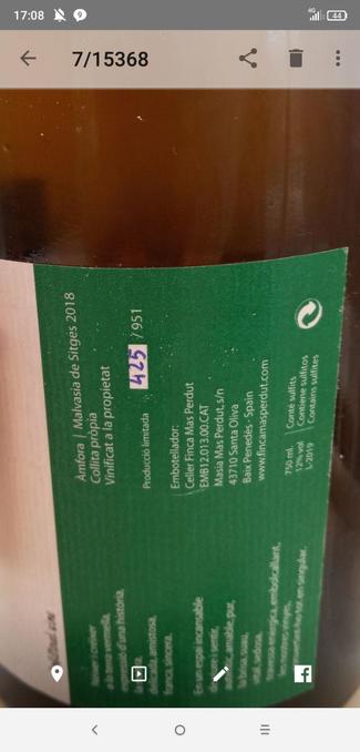 Terrer Singular Blanc Finca Mas Perdut 2018