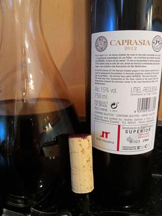 Caprasia Bobal 2012, DO Utiel-Requena