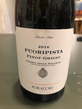 Foradori Fuoripista Pinot Grigio 2016