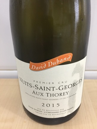 Nuits Saint Georges 1º cru aux Thorey David Duband 2015