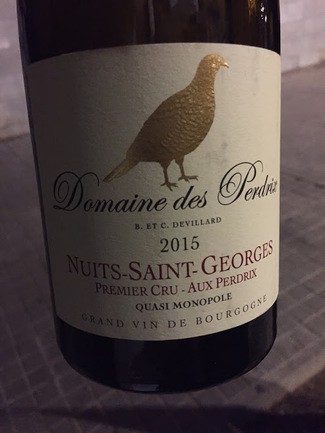 Domaine des Perdrix Nuits St. George 1er cru aux perdrix 2015
