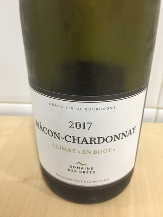 DOMAINE DE CRETS CLIMAT EN BOUT MACON CHARDONNAY 2017
