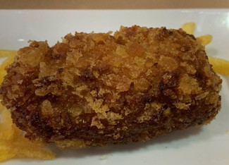Croquetón de gamba al ajillo