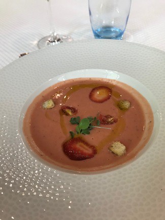 Salmorejo de fresa.