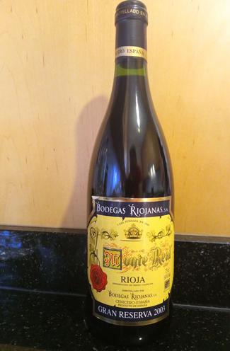 Monte Real Gran Reserva 2003, DO Ca Rioja