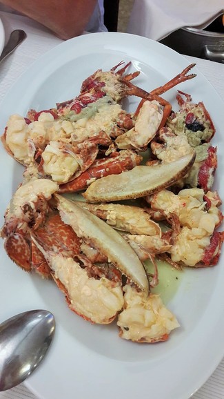 Bogavante frito