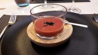 Aperitivo : Gazpacho de remolacha