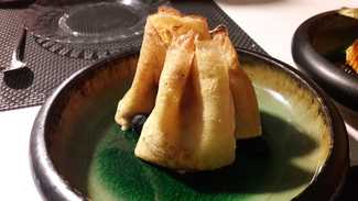 Filloas rellenas de mirabeles