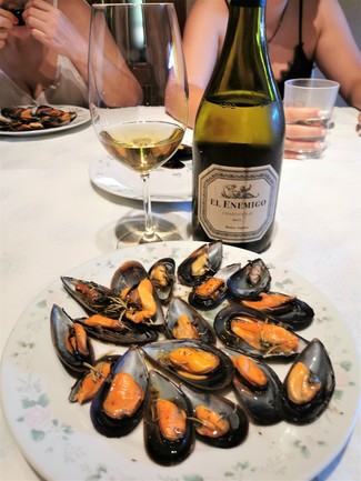 Con los mejillones al romero