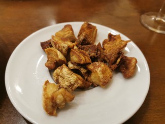 Las cortezas de cerdo