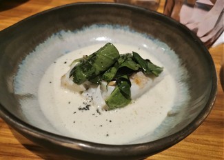 El rodaballo con espinacas