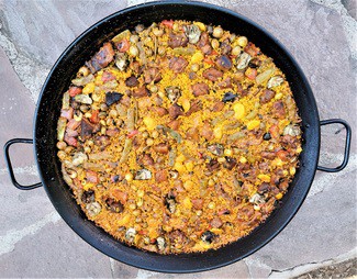 Espectacular paella de leña