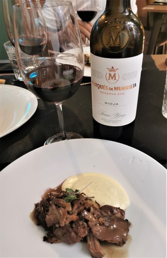 Con el cordero y el parmentier trufado
