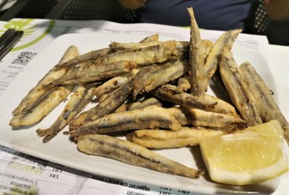 Los boquerones del Grao rebozados