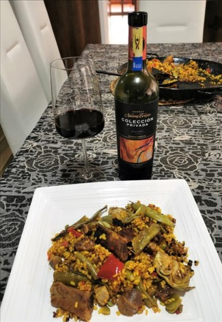 Con la paellita