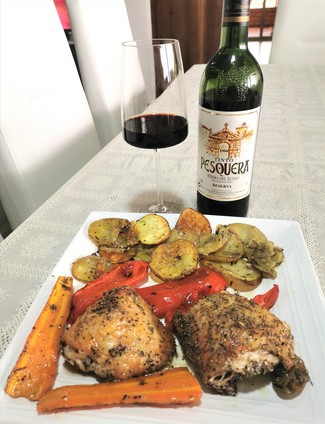 Con el pollo masala al horno
