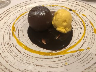 chocolate y naranja