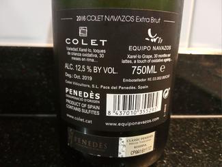 Colet Navazos Extra Brut 2016, DO Classic Penedès