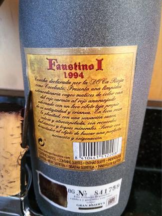 Faustino I Gran Reserva 1994, DO Ca Rioja