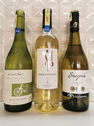 Los tres vinos de la velada