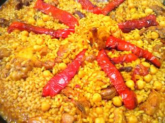 Arroz de conejo y pollo campero
