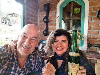 Con mi querida esposa