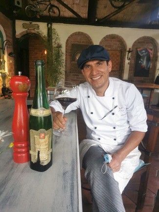 Con el Chef Giovanni Cambizaca